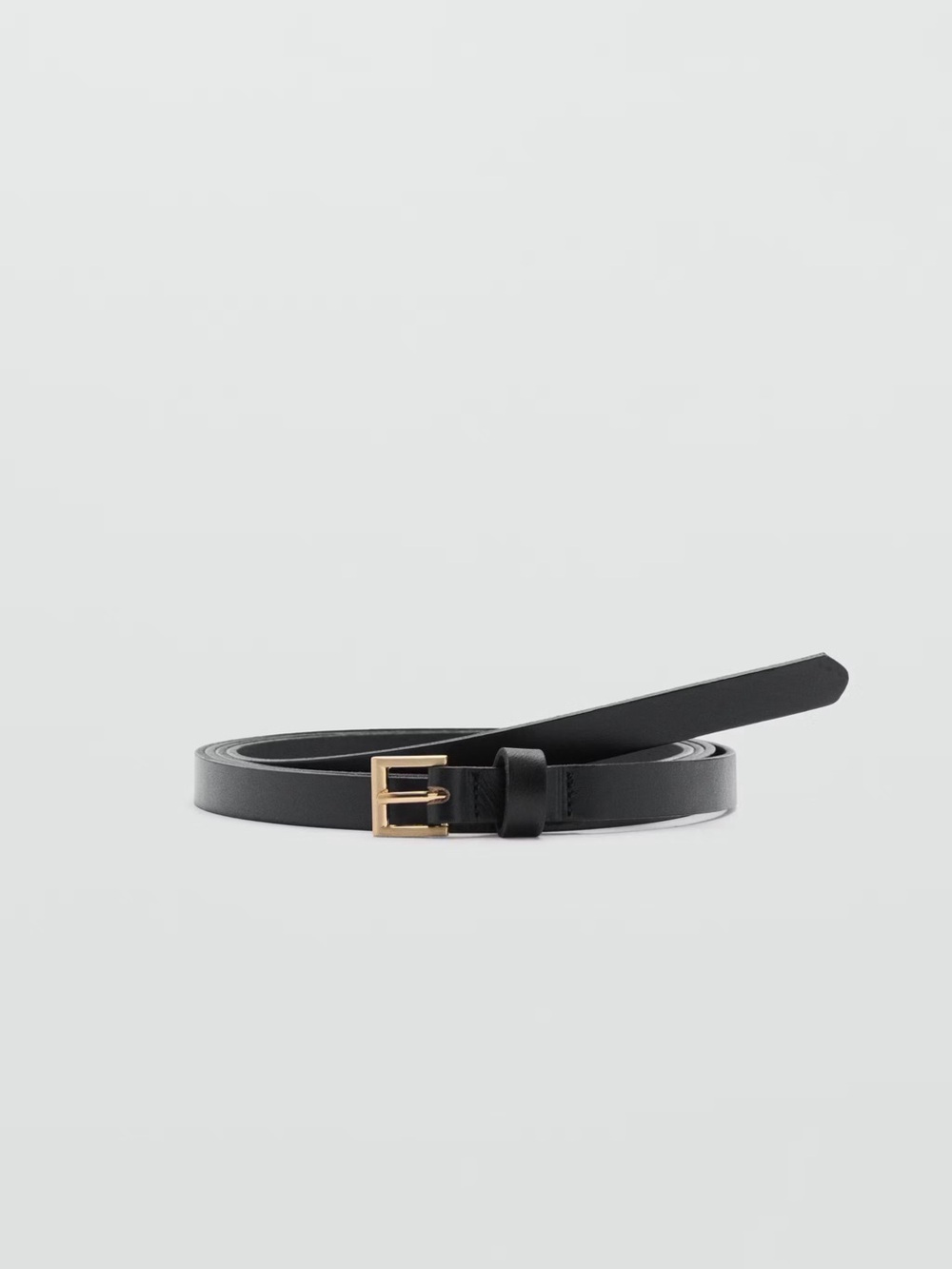 Mango 100% Fine Leather Belt with Double Twist Size Small BNWT